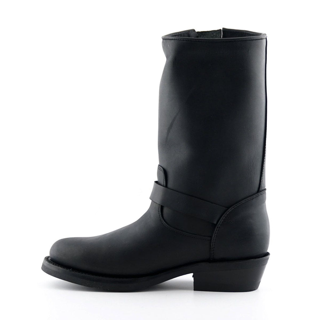 Grinders - New Rebel Black Leather Cowboy / Western Style Boots