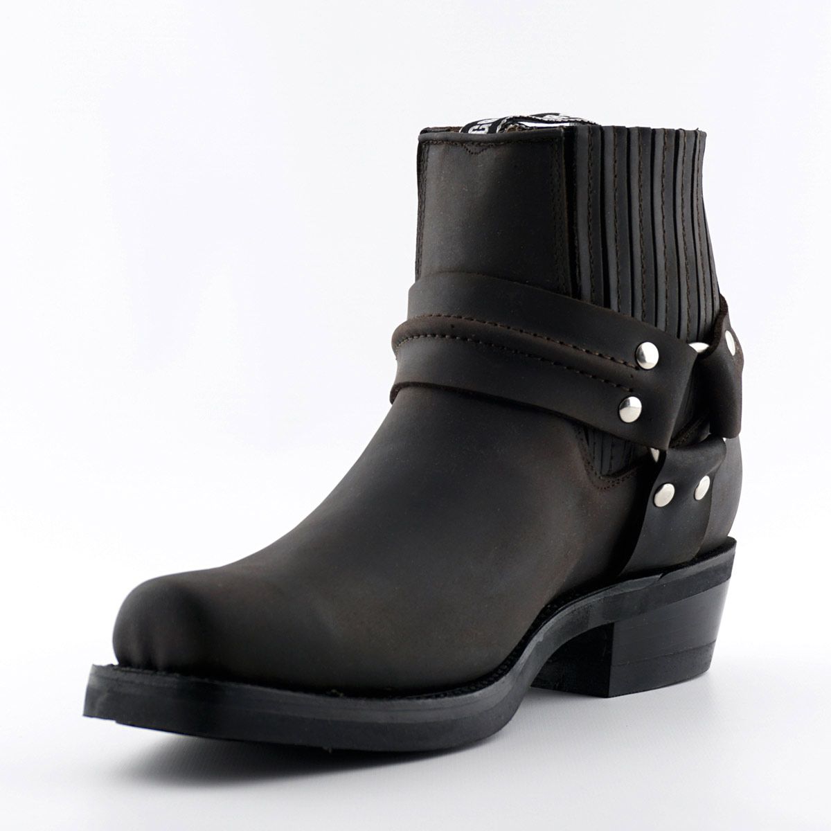 Grinders - Renegade Lo Brown Leather Cowboy / Western  Style Boots