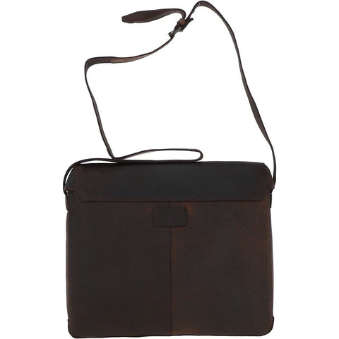 Vintage Handmade Genuine Leather Messenger Laptop Bag For Men & Women - Brown Shoulder Briefcase
