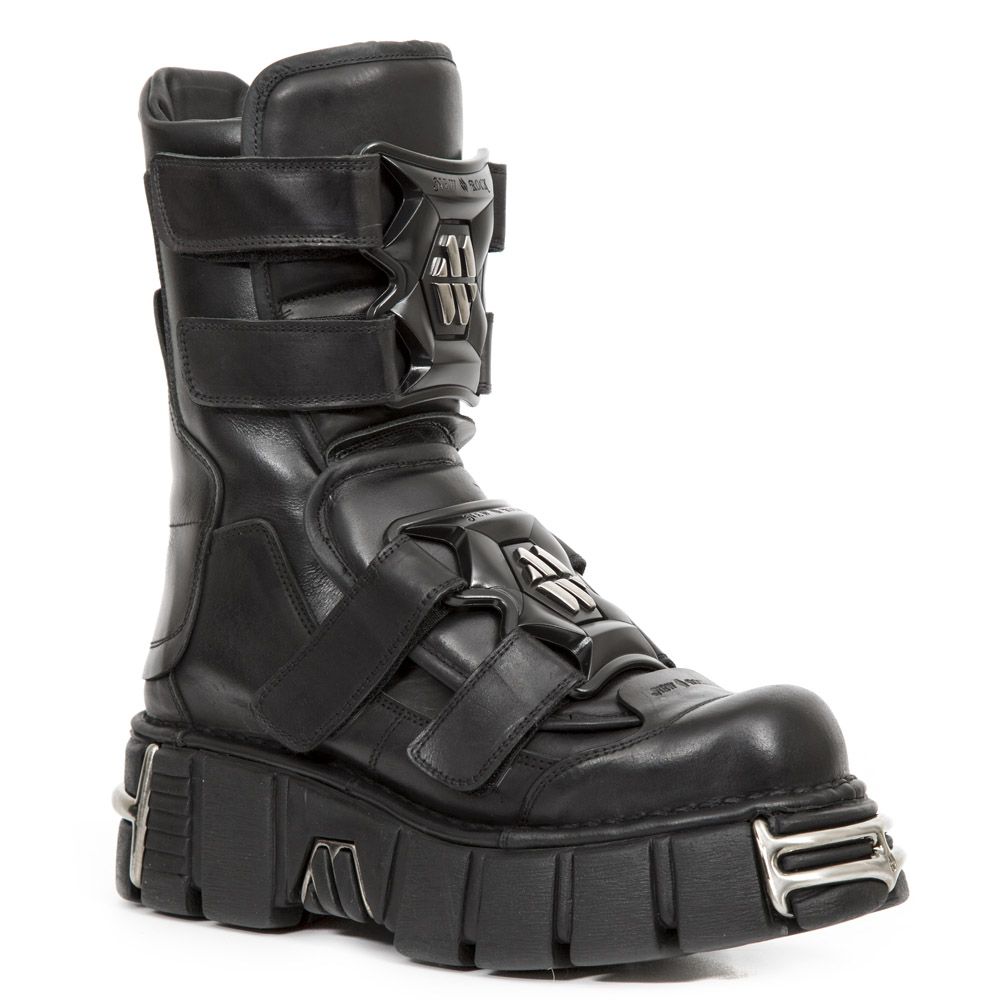 NEW ROCK -  M-422-S1 Chunky Platform Boots