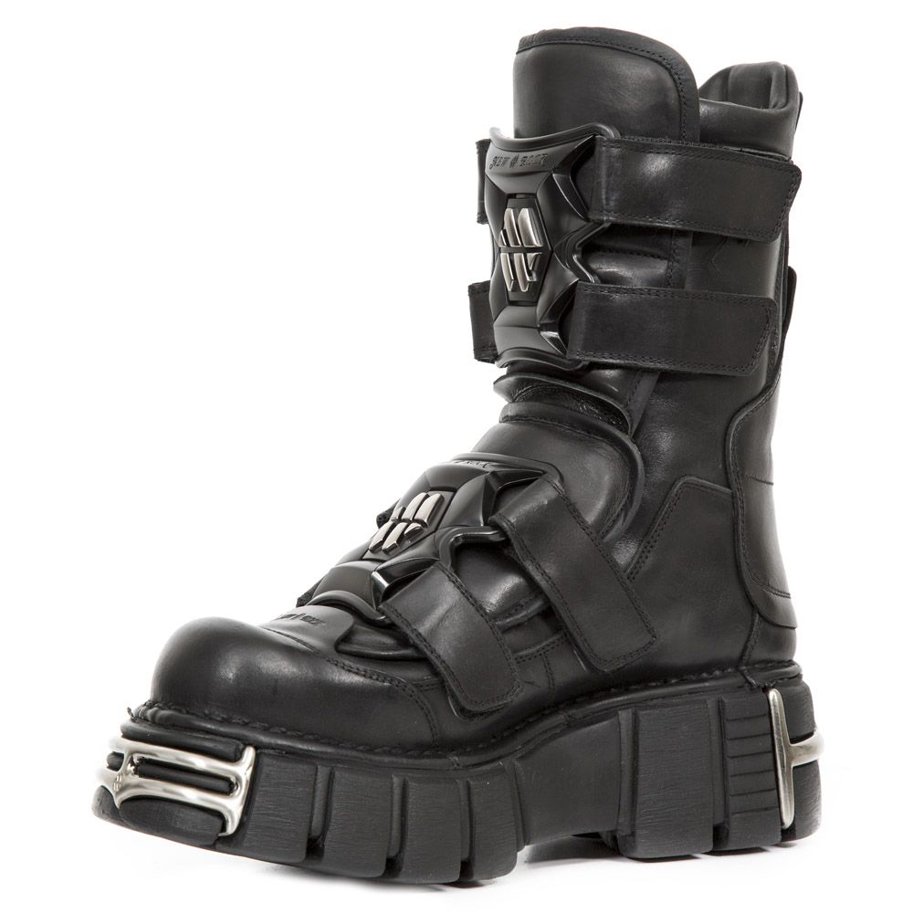 NEW ROCK -  M-422-S1 Chunky Platform Boots