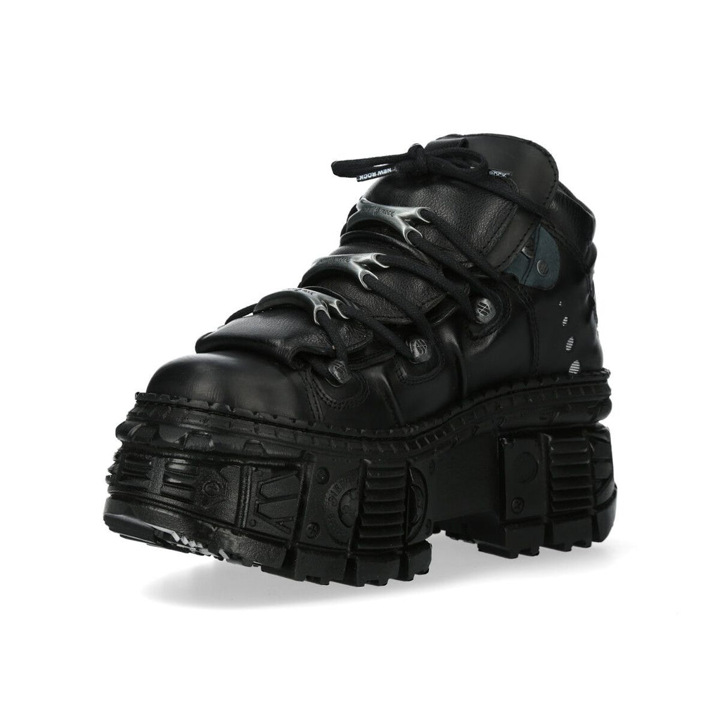 NEW ROCK -  WALL106-S12 Chunky Platform Gothic Boots