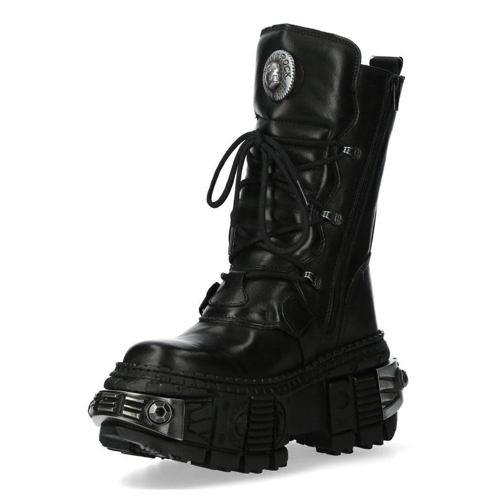 NEW ROCK -  WALL1473-S11 Chunky Platform Boots