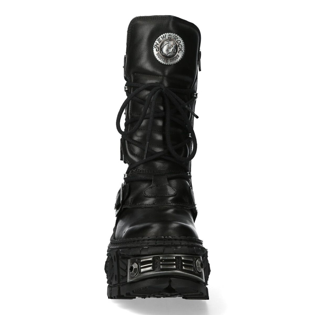 NEW ROCK -  WALL1473-S3 Chunky Platform Boots