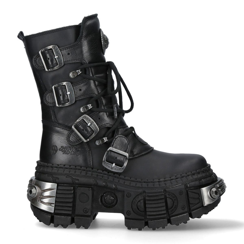 NEW ROCK -  WALL373-S3 Chunky Platform Boots