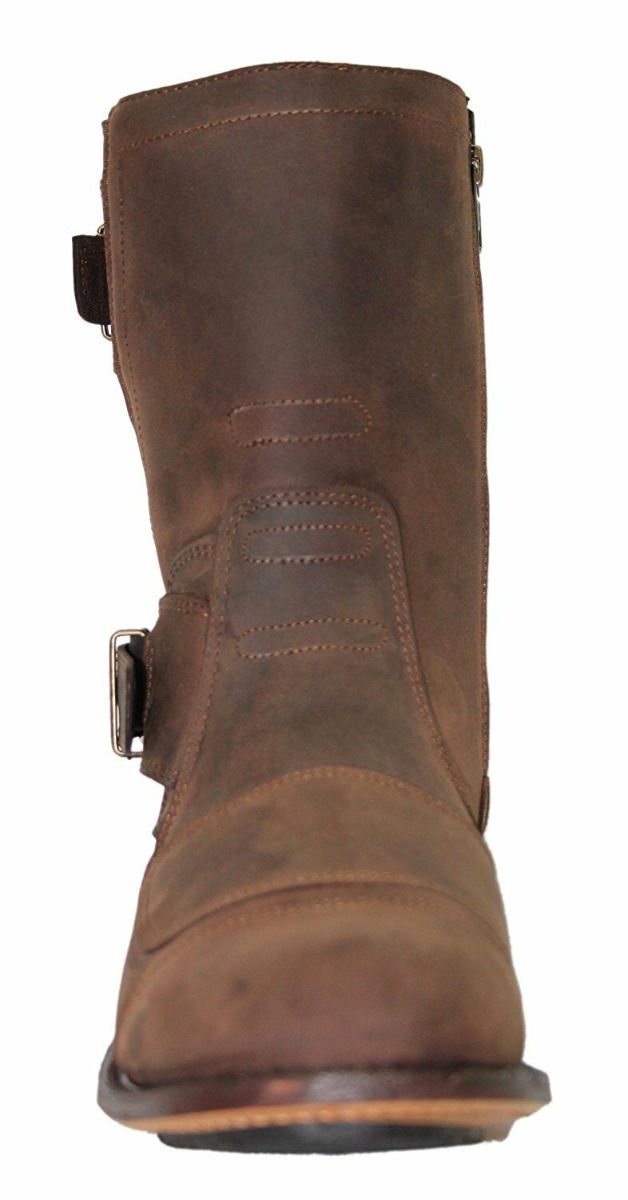 Grinders - Route 66 Boots Brown Leather Cowboy / Western  Style Boots