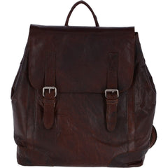 Vintage Brandy Leather Backpack