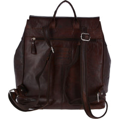 Vintage Brandy Leather Backpack