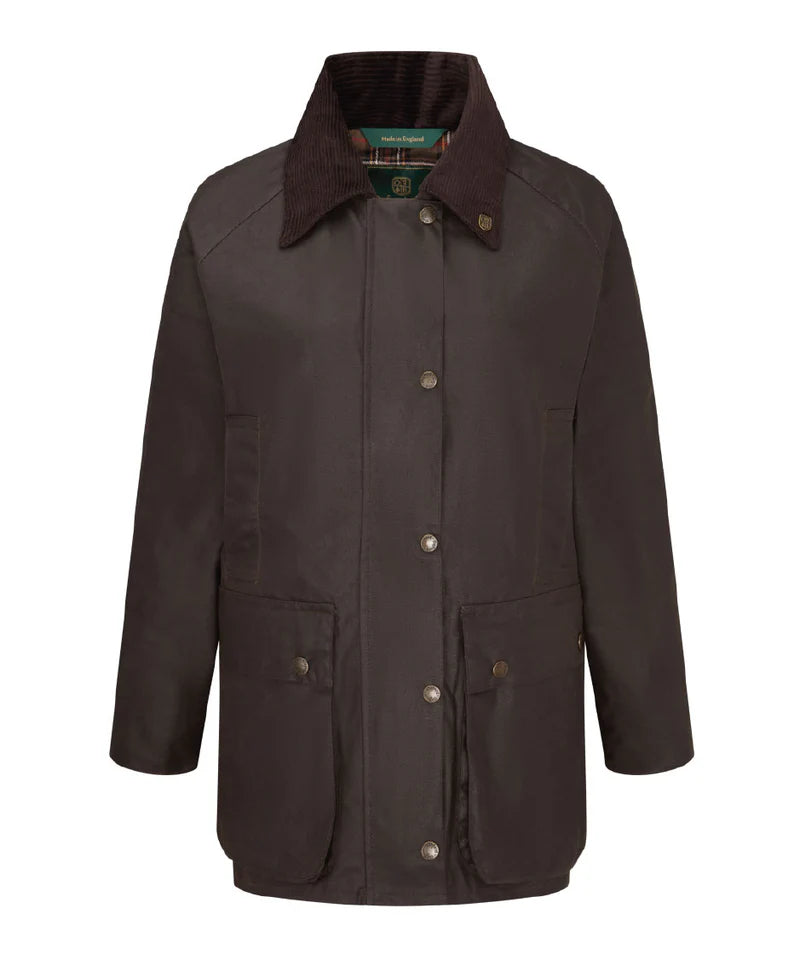 Women's Countrygirl Wax Jacket - BROWN