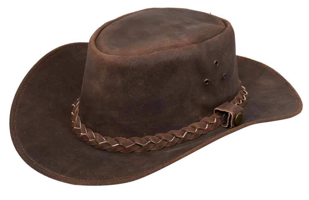 Dark Brown Australian Suede Cowboy / Western Style Hat