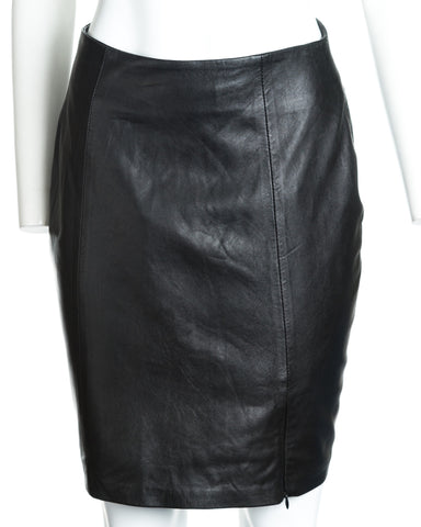Ladies 17" Leather Skirt