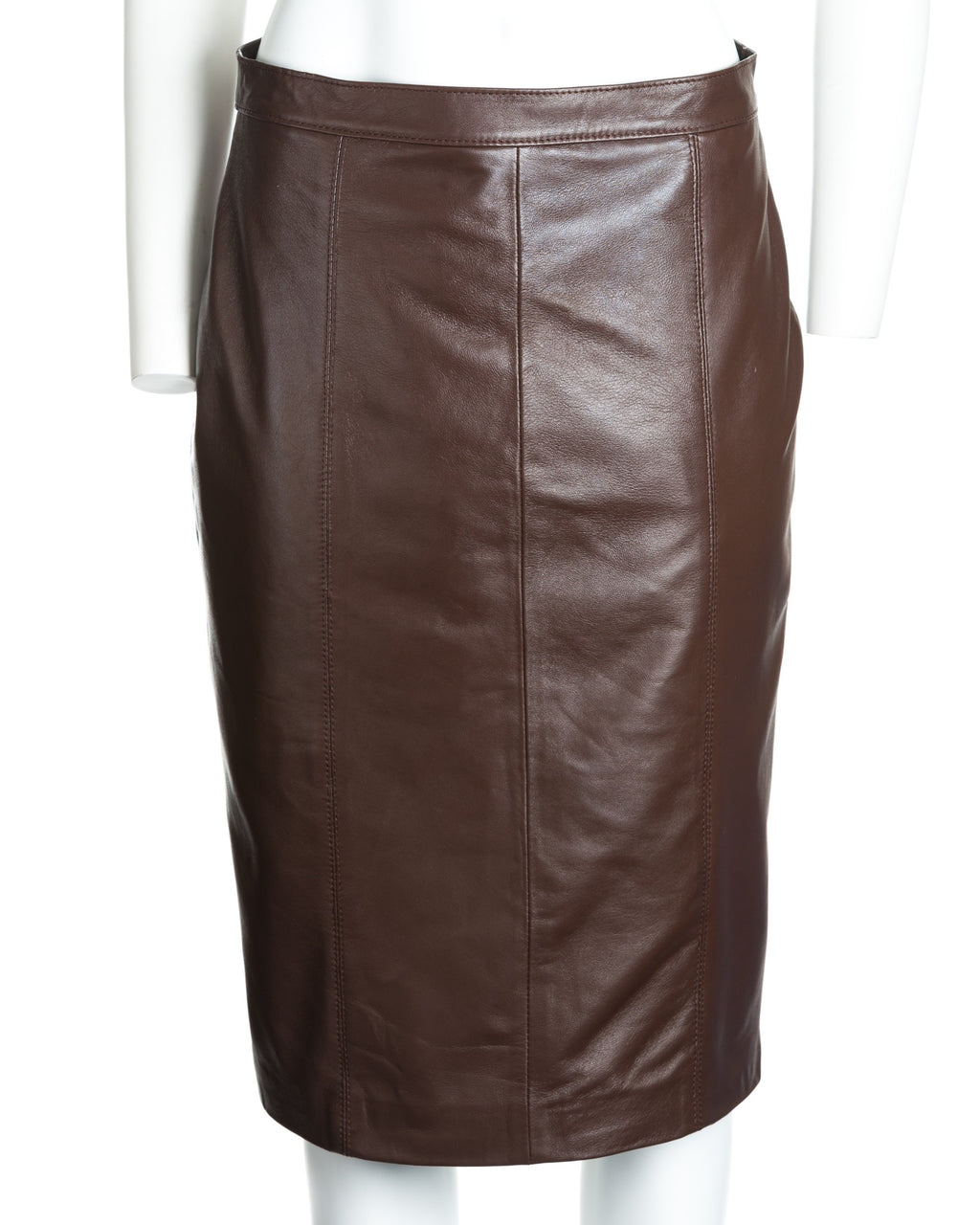 Ladies 25" Leather Skirt