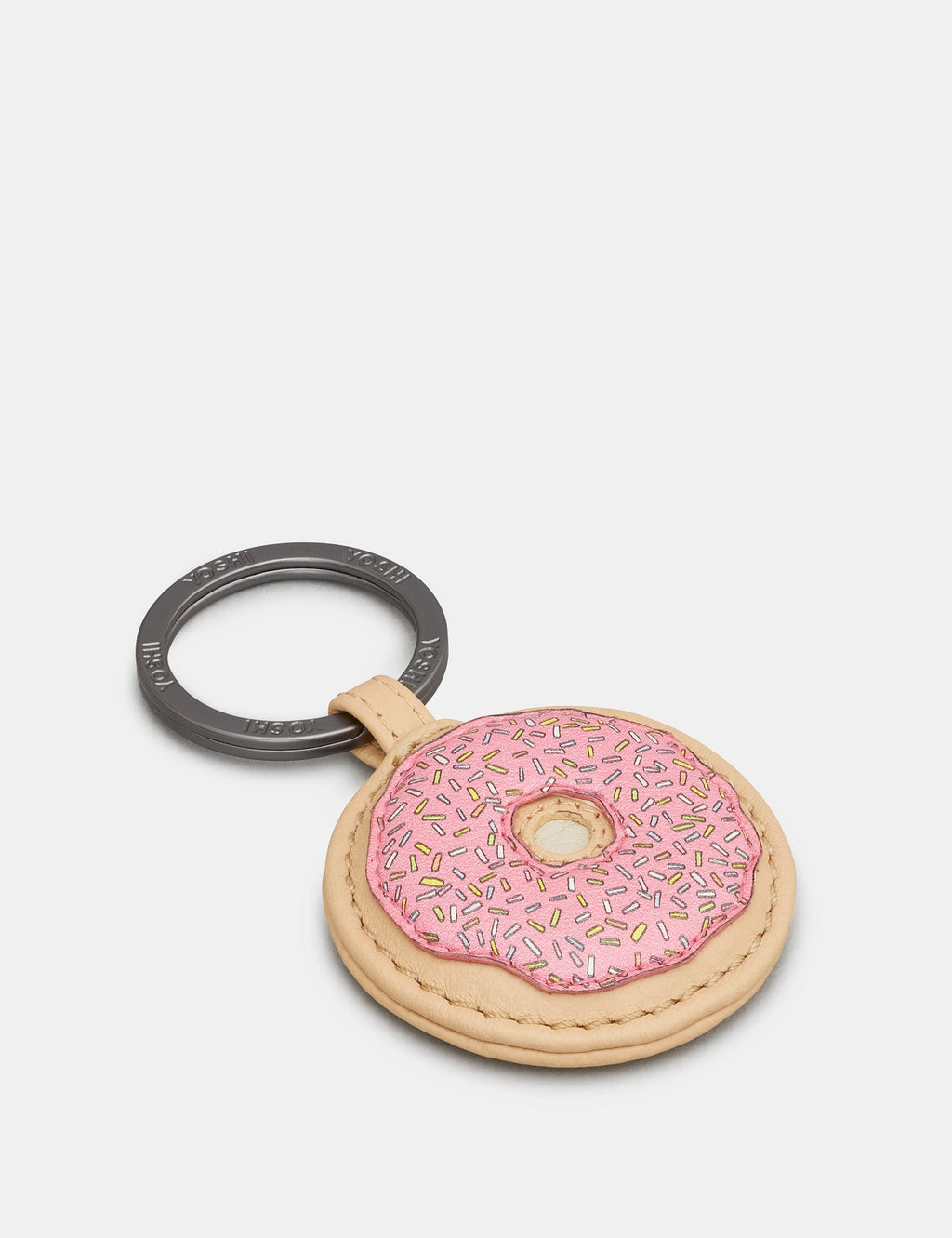 Yoshi - Glazed Donut Leather Keyring
