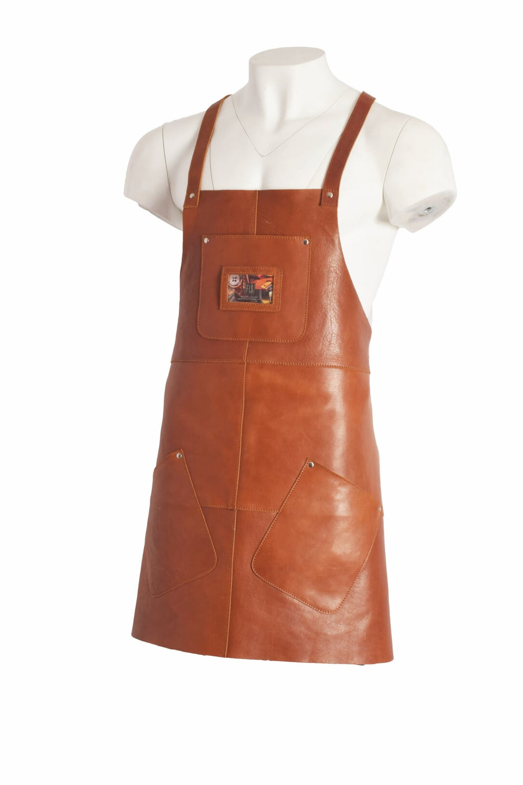 Unisex Dual Belted Leather Apron