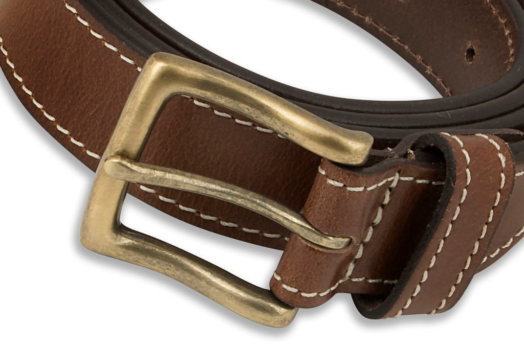 Men's Contrast Stitch Detail Belt