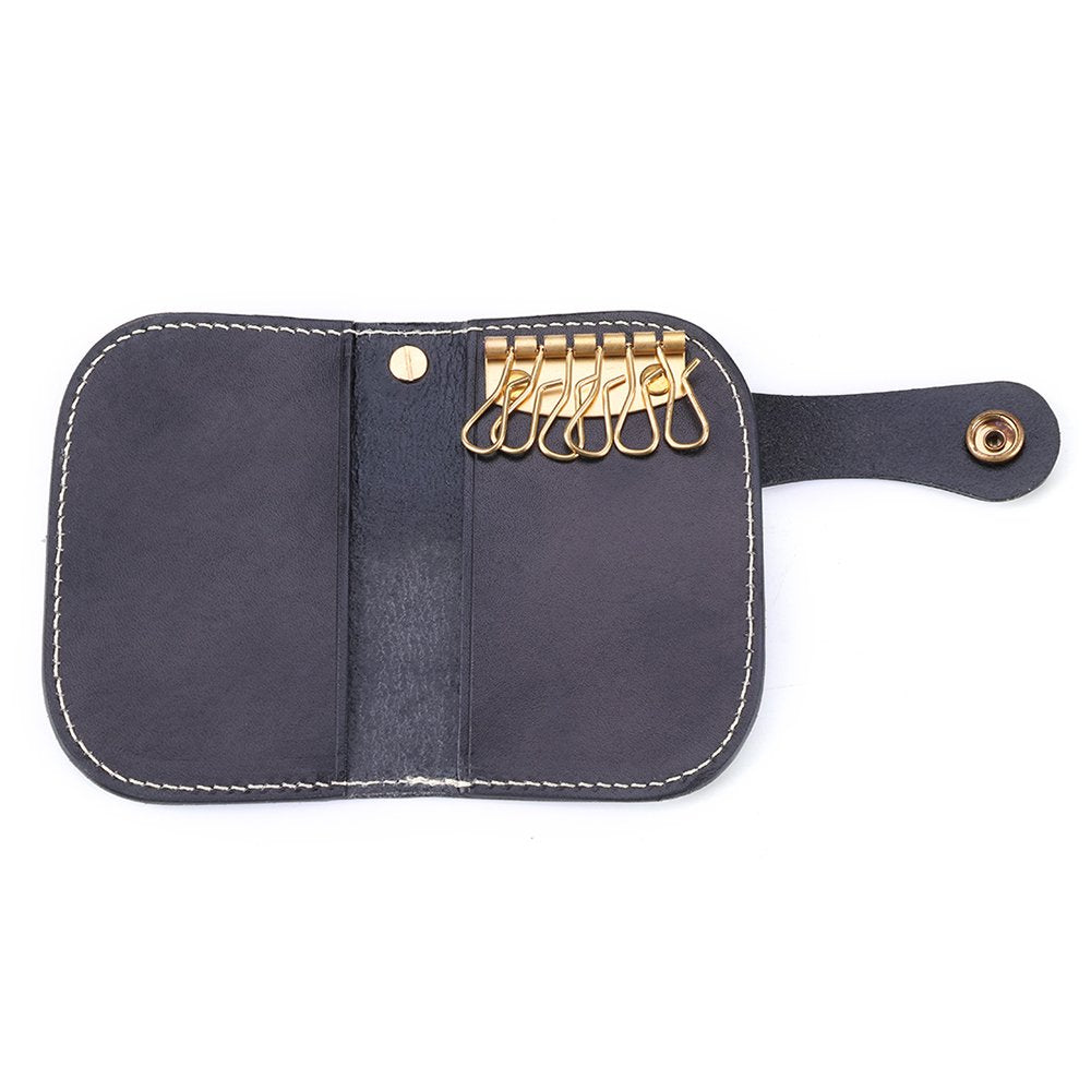 Leather Card Holder And Keychain Wallet