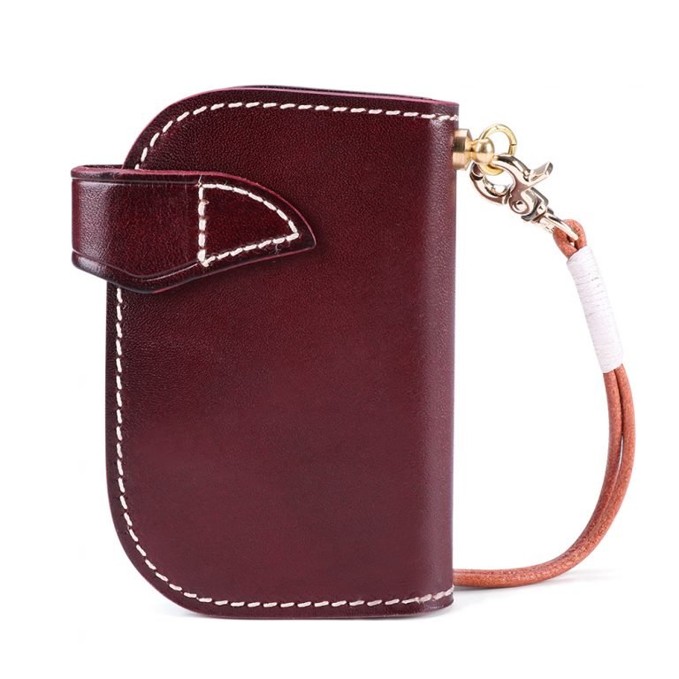 Leather Card Holder And Keychain Wallet