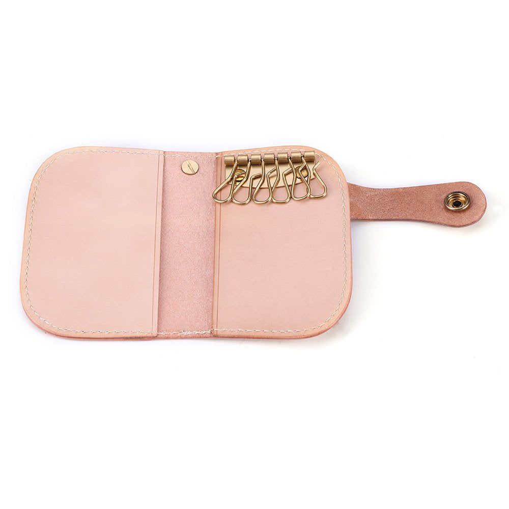 Leather Card Holder And Keychain Wallet