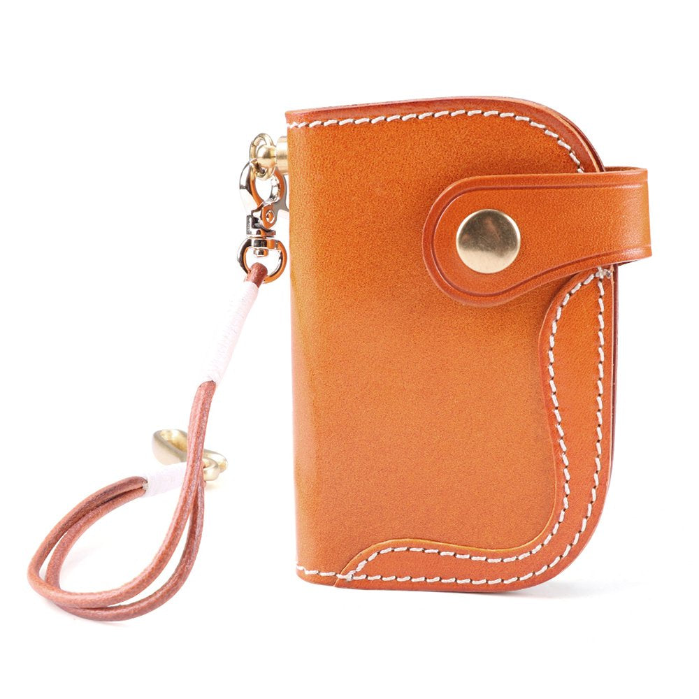 Leather Card Holder And Keychain Wallet