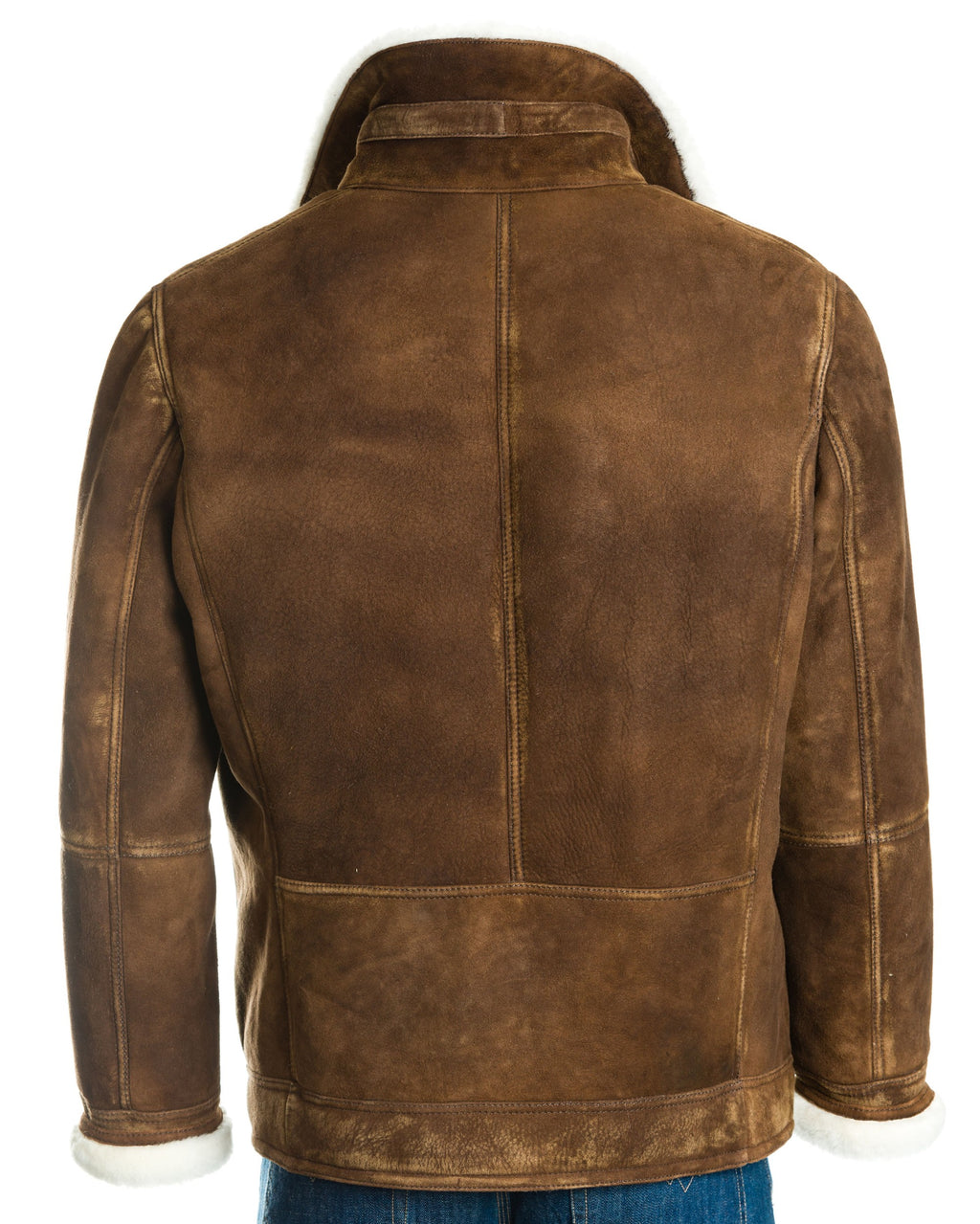 Men's Sheepskin Buckle Collar Jacket: Aldo