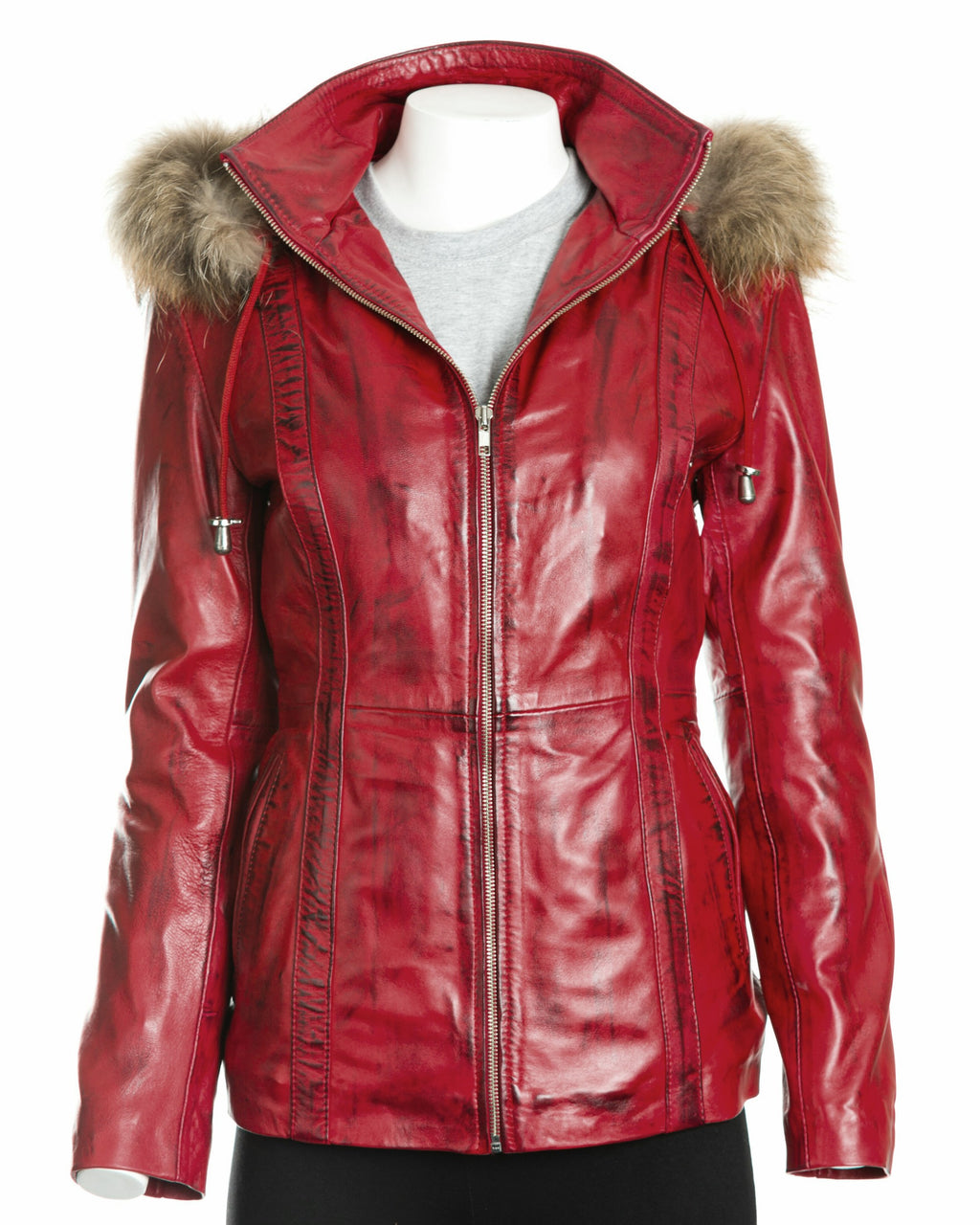 Women's Leather Parka Jacket: Beretta