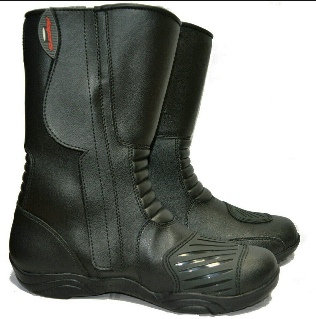 Unisex Water-Resist Leather Motorbike Winter Boots