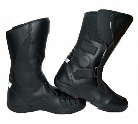 Men's Leather Armoured Touring Motorbike Boots