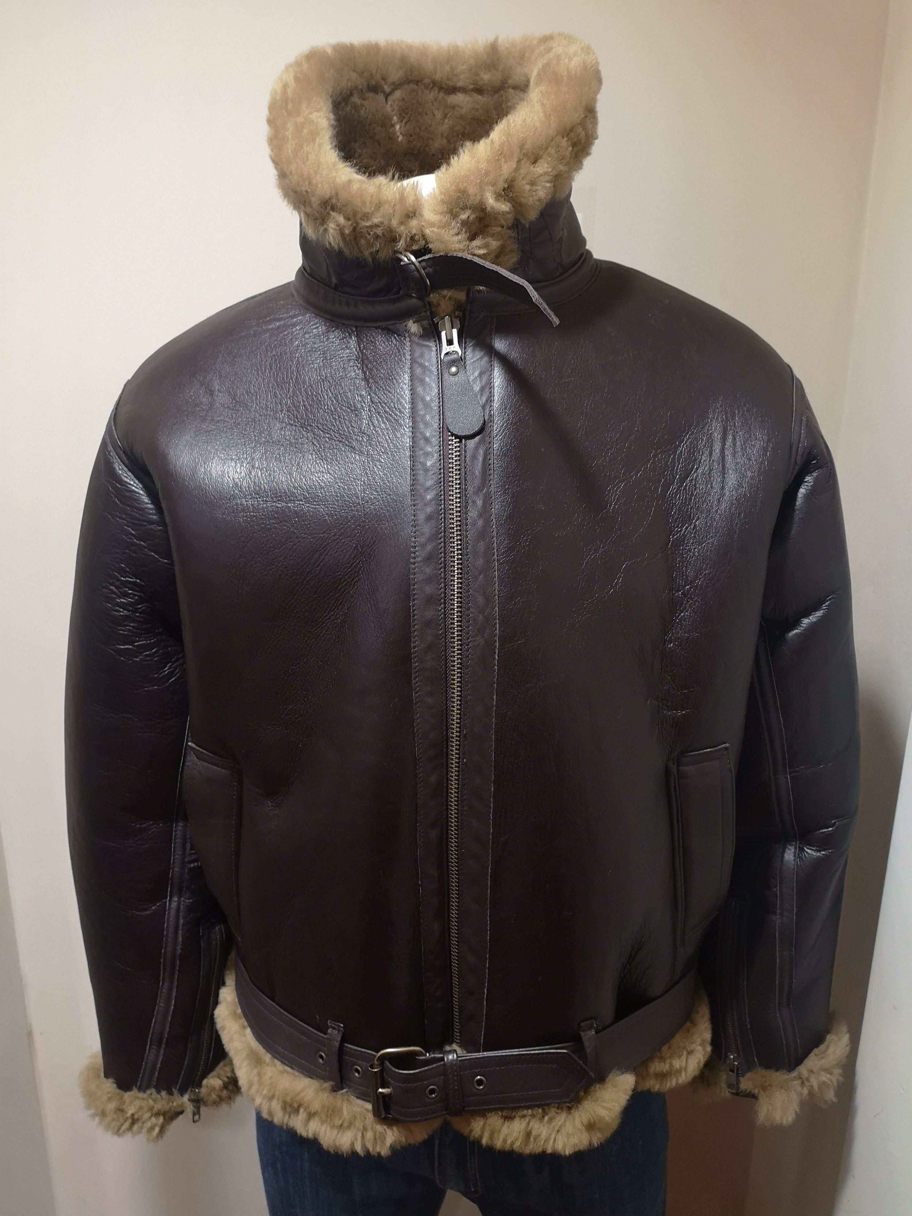 Men's Charm Exclusive Irvin Style Sheepskin Flying Jacket