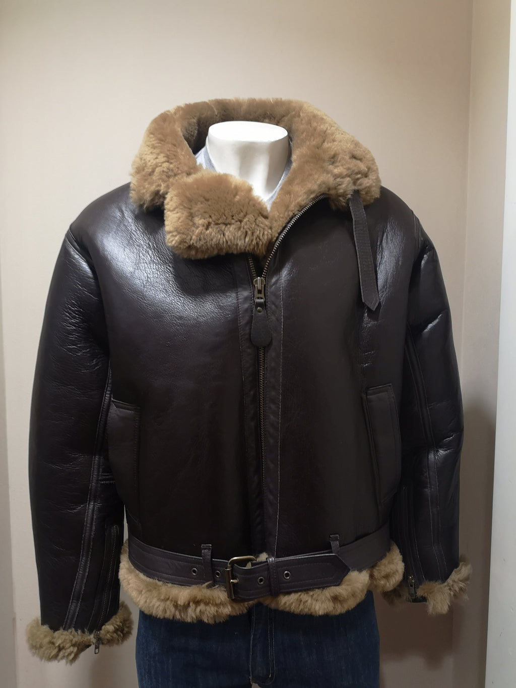 Men's Irvin Style UK Made Sheepskin Flight Jacket