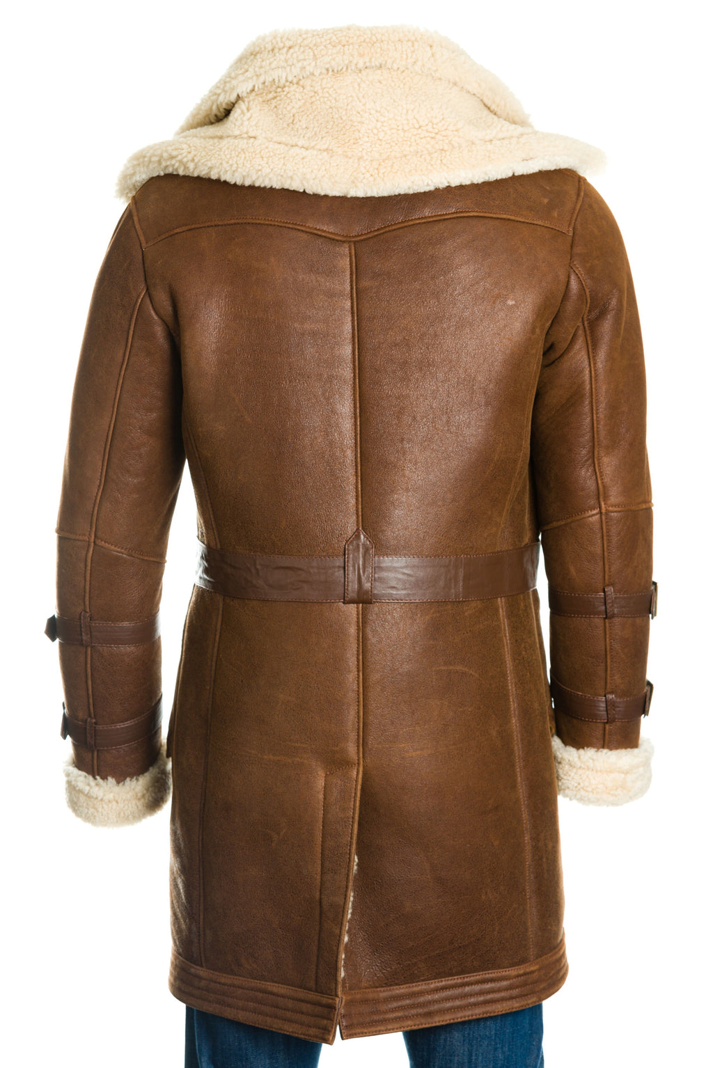 Men's Sheepskin Trench Coat: Tomasso