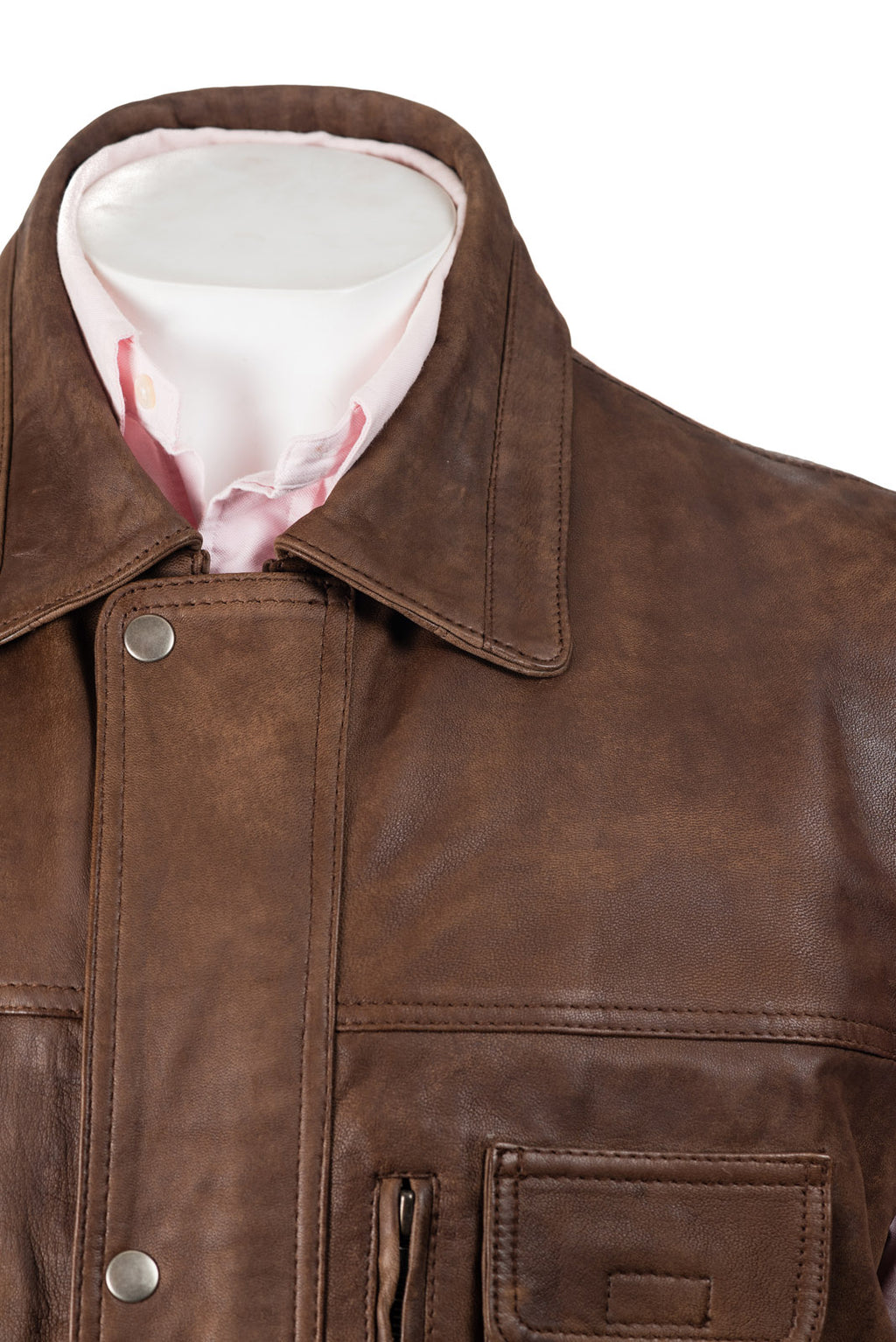 Men's Nubuck Outdoor Leather Waistcoat: Valentino