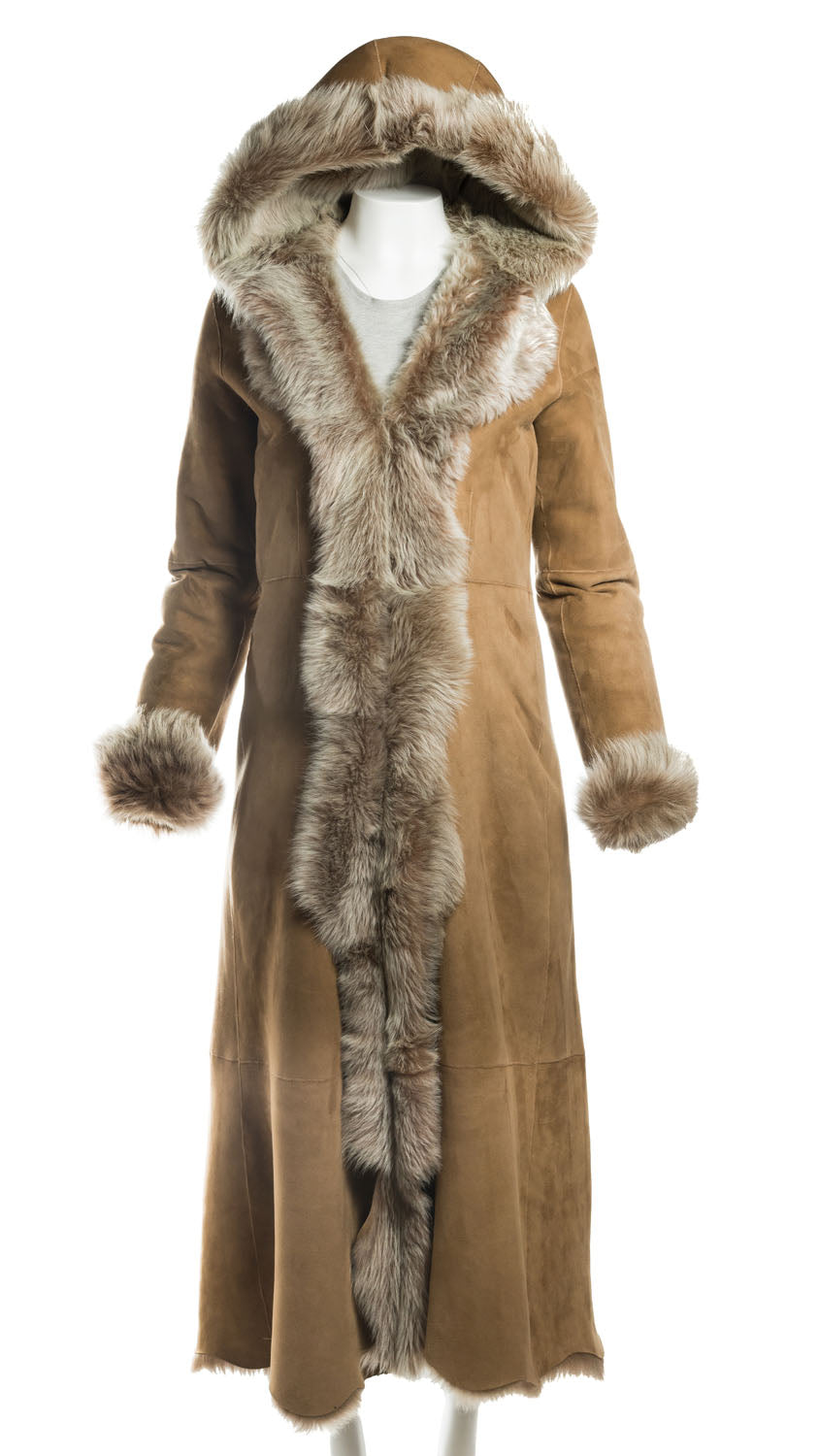 Ladies Full Length Beaver Toscana Shearling Sheepskin Coat: Rosetta