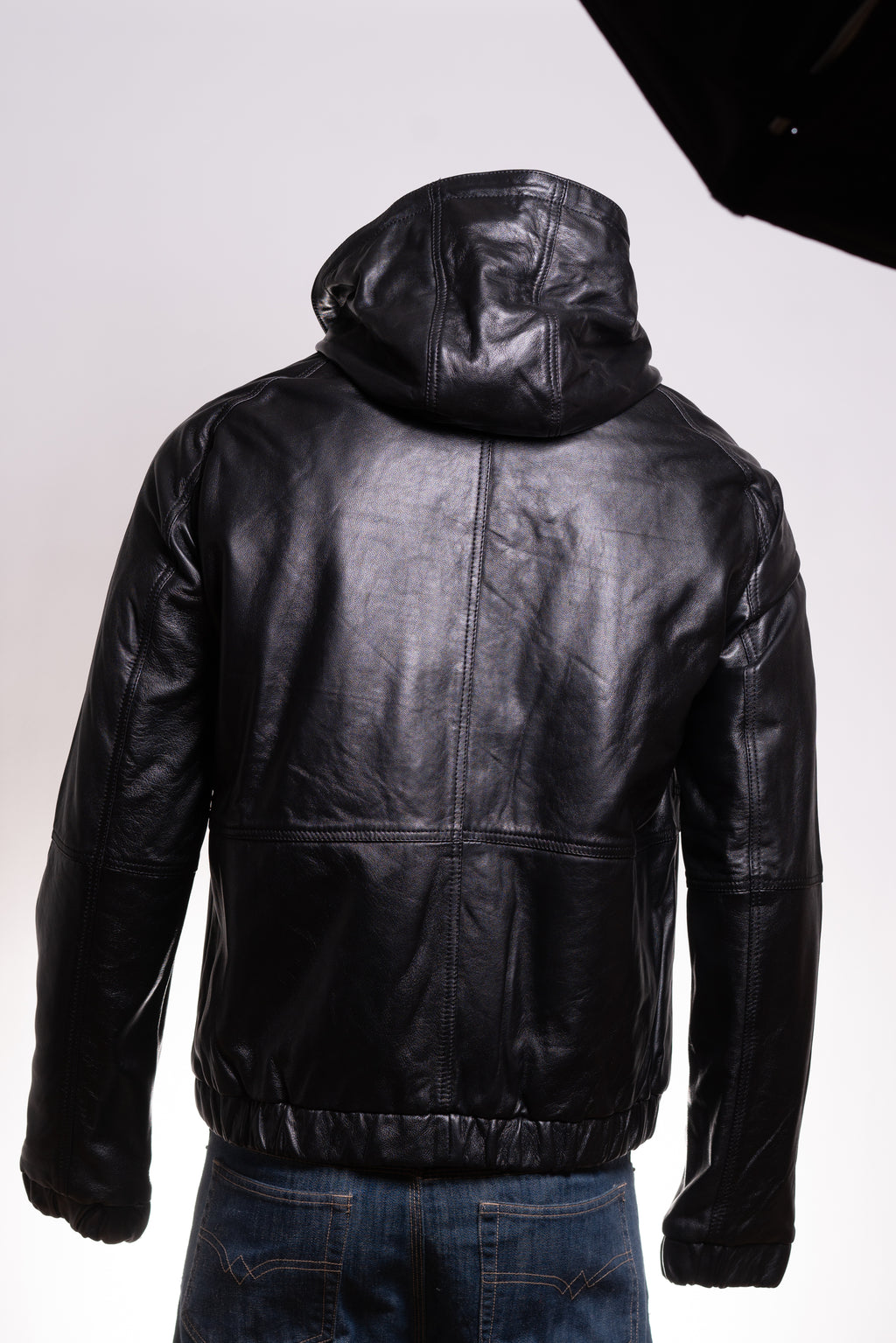 Men's Black Casual Hooded Jacket: Gianni