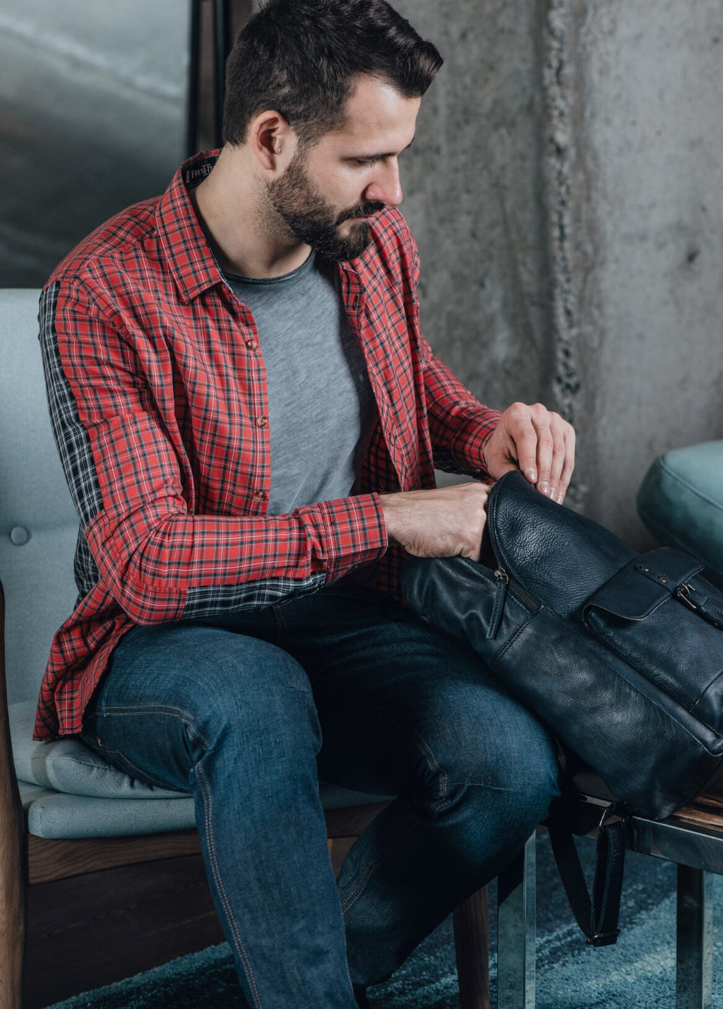 Leather Rucksack