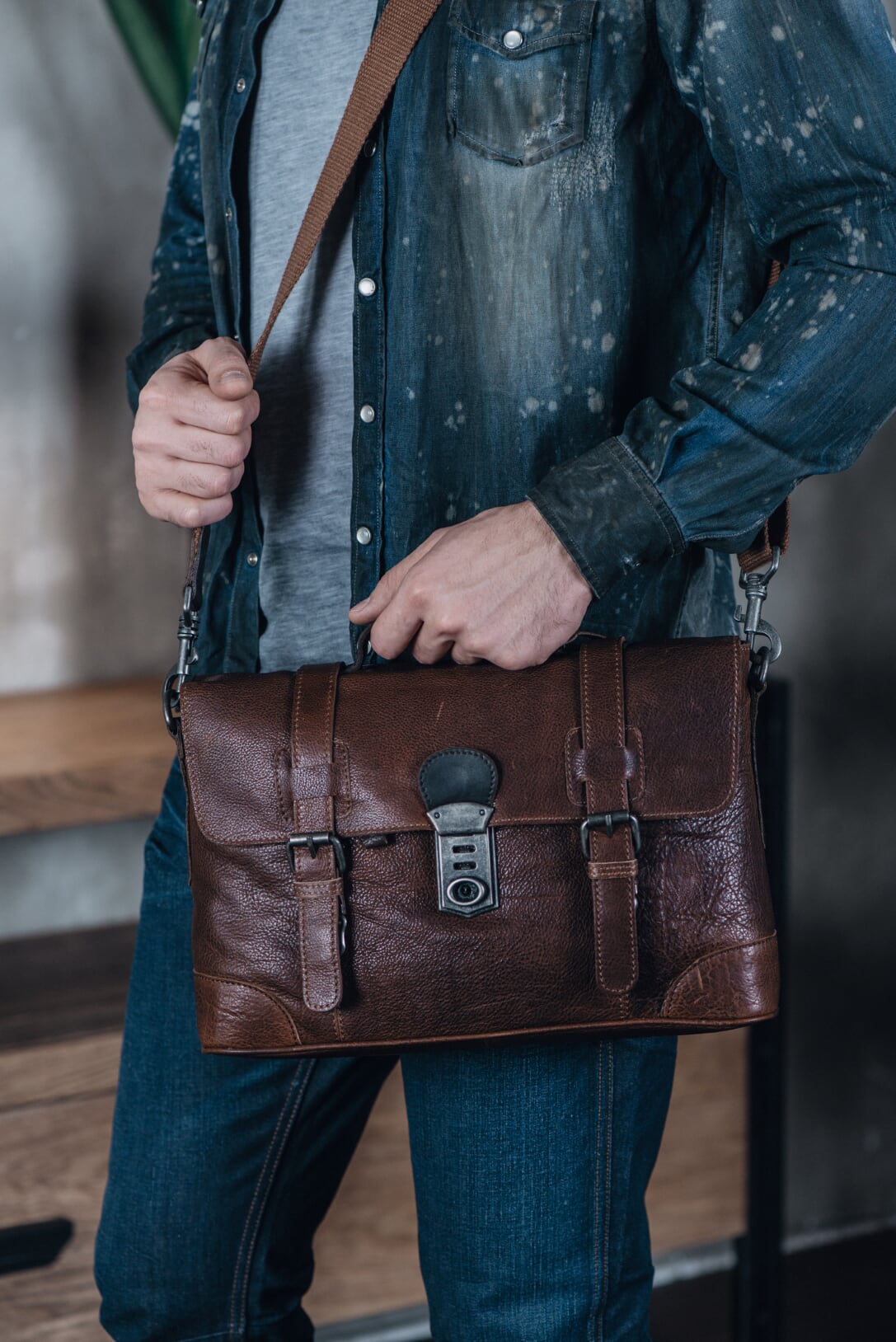 Men's  Leather Briefcase