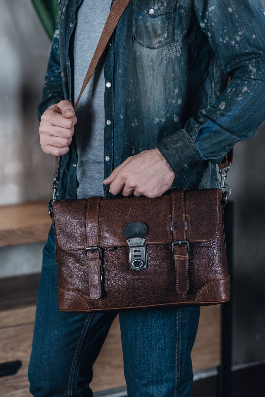 Men's  Leather Briefcase