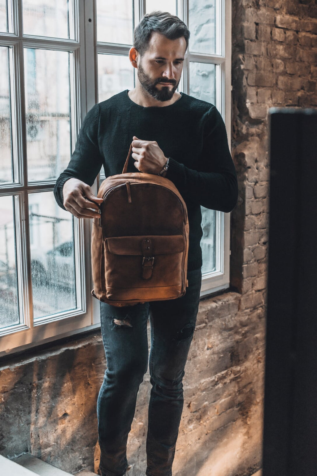 Leather Rucksack