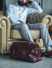 Men's Leather Travel Bag
