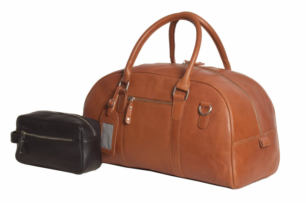 Men's Large Leather Travel Holdall