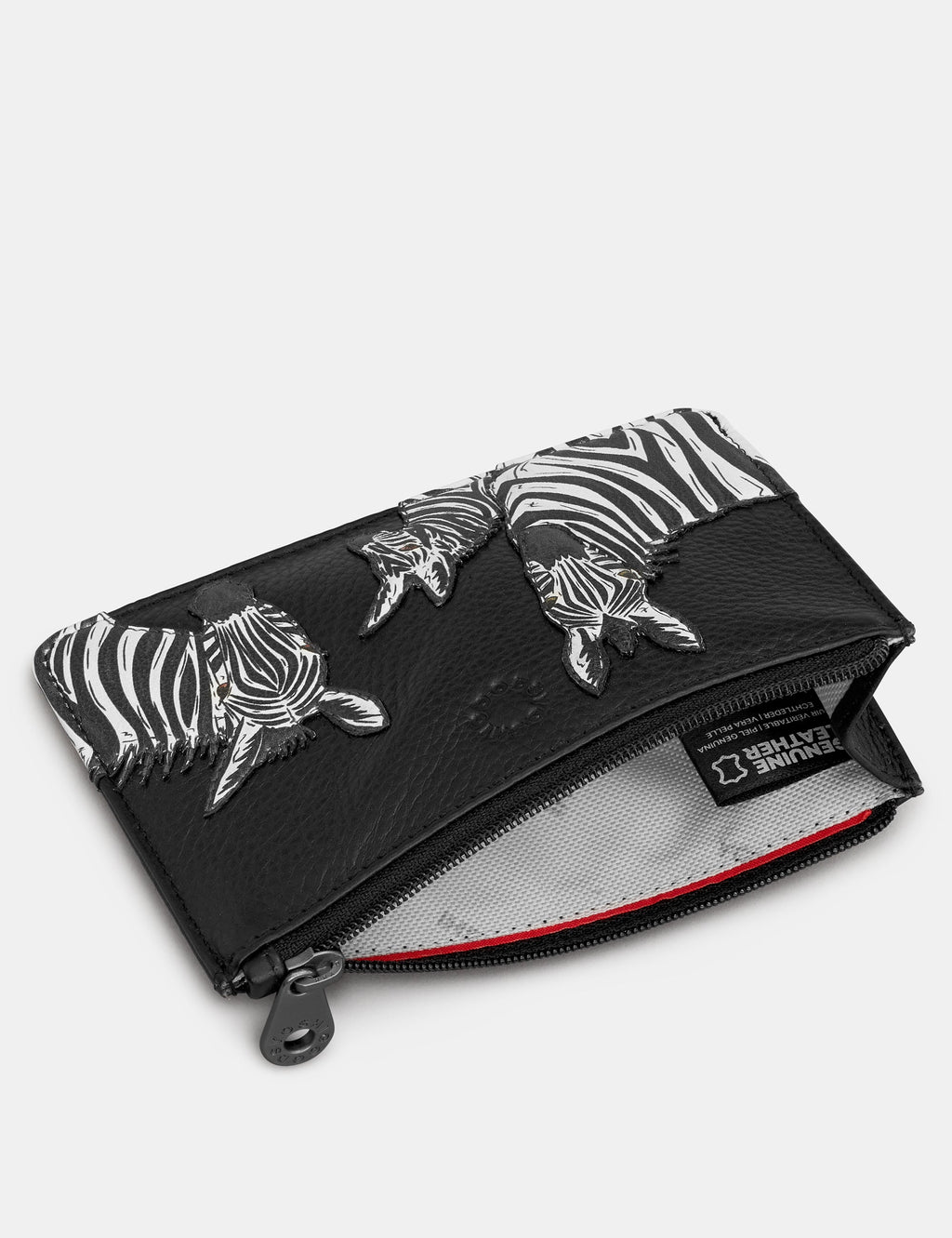 Yoshi - Black Zebra Zip Top Purse RFID