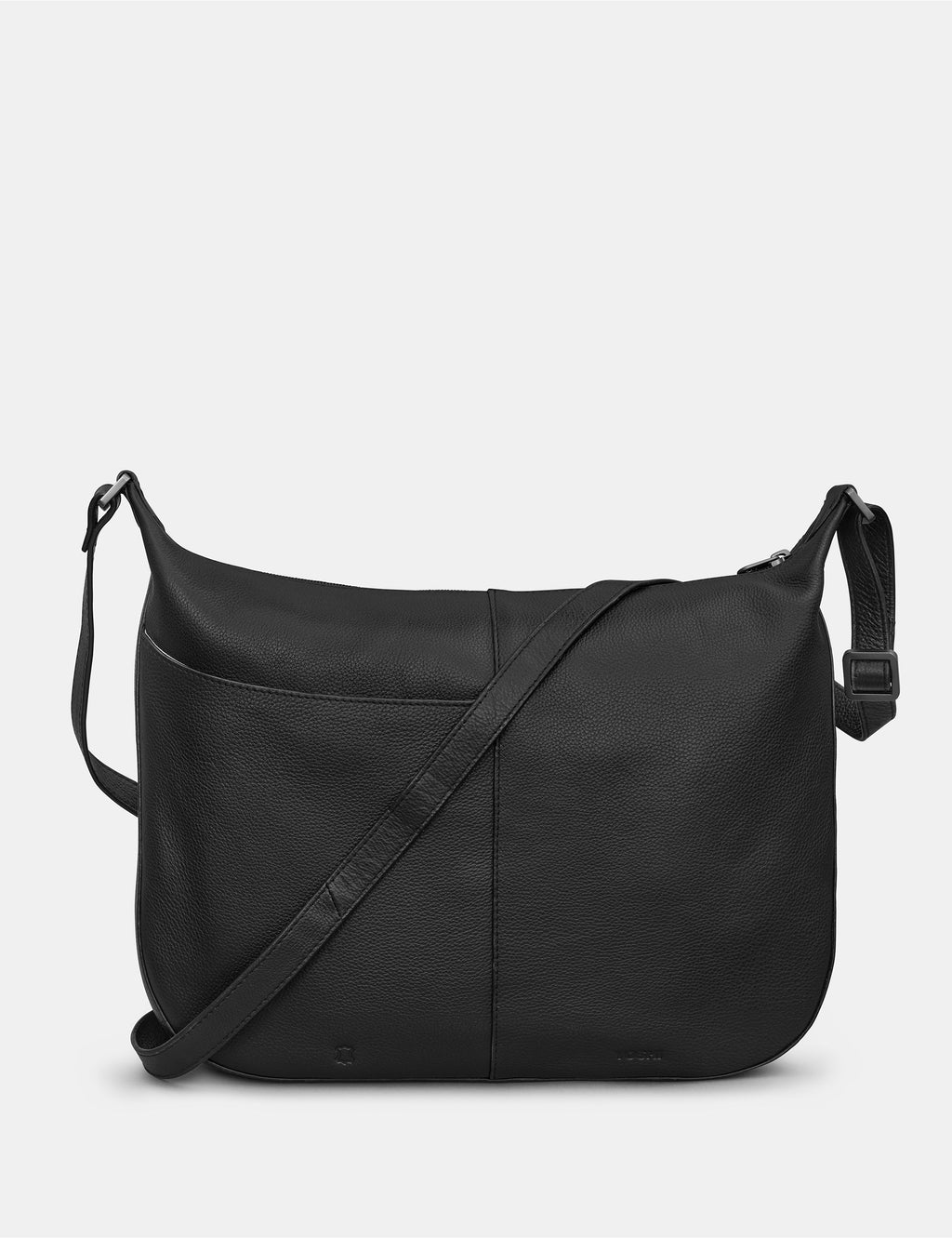 Yoshi - Black Zebra Leather Hobo Bag