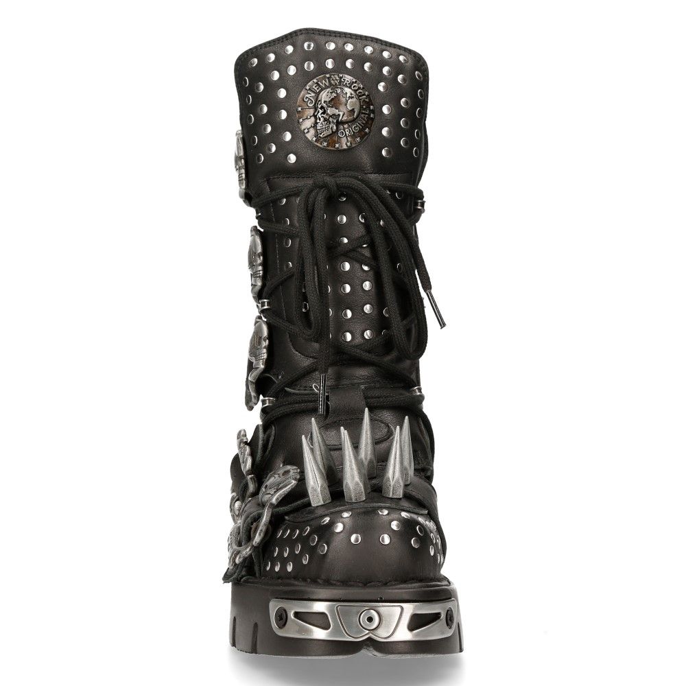 NEW ROCK - 1535-S1 Gothic Spiked Stud Boots