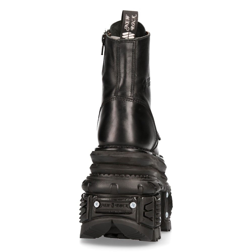 NEW ROCK - MILI083CCT-C4 Metallic Platform Military Boots