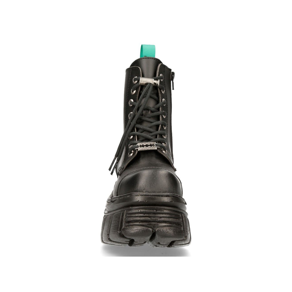 Vegan NEW ROCK - M-NEWMILI083-VS2  Vegan Leather Military Style Tower Boots