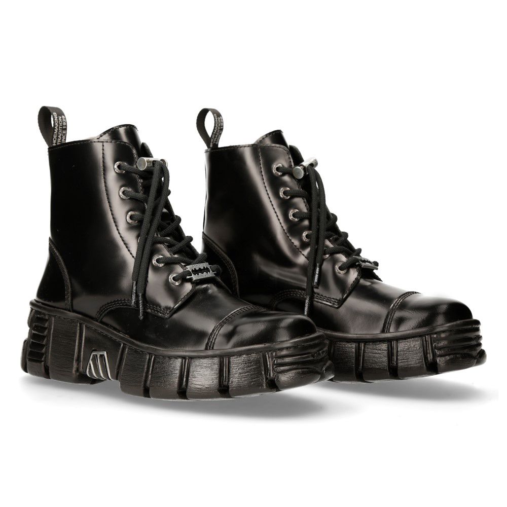 NEW ROCK - M-WALL005N-C6 Ankle Biker Boots