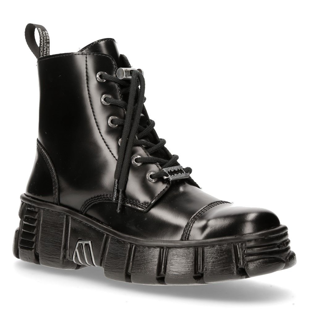 NEW ROCK - M-WALL005N-C6 Ankle Biker Boots