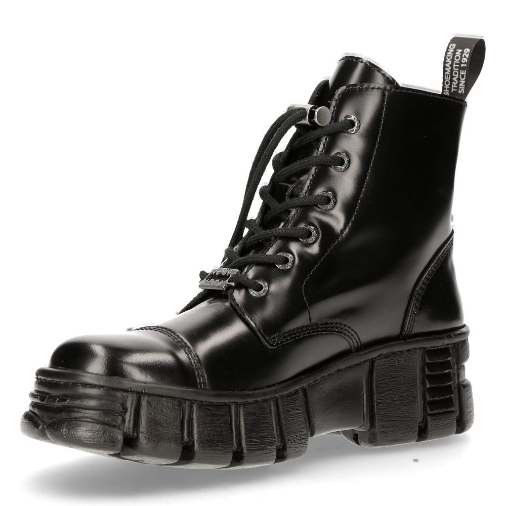 NEW ROCK - M-WALL005N-C6 Ankle Biker Boots