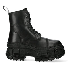 NEW ROCK -  WALL083C-S5 Chunky Platform Eyelet Boots