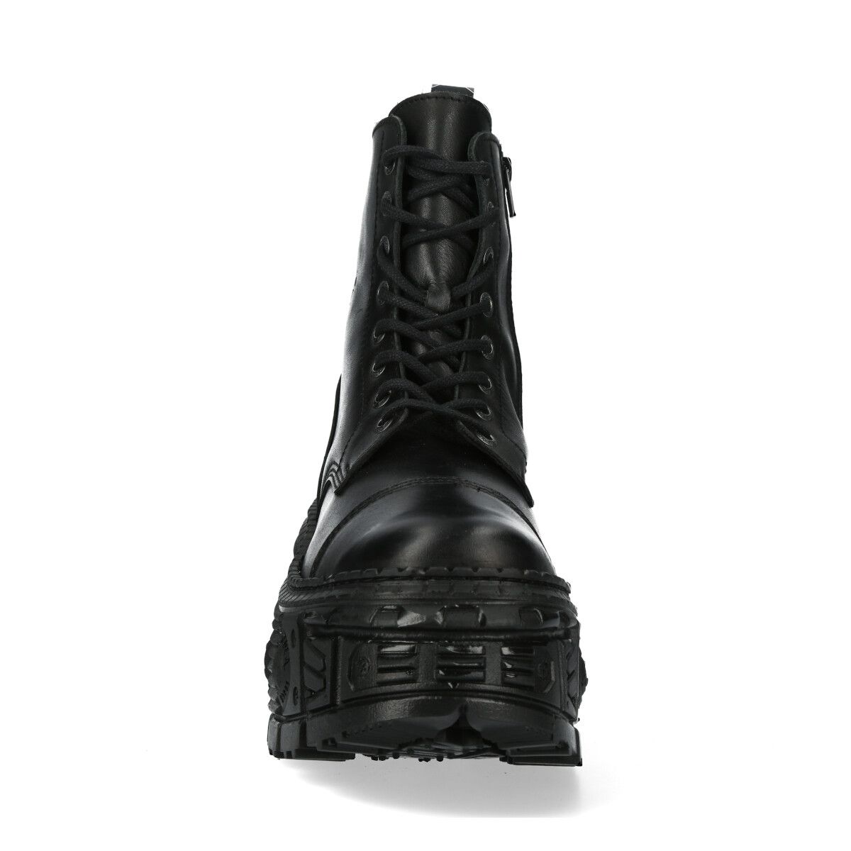 NEW ROCK -  WALL083C-S5 Chunky Platform Eyelet Boots