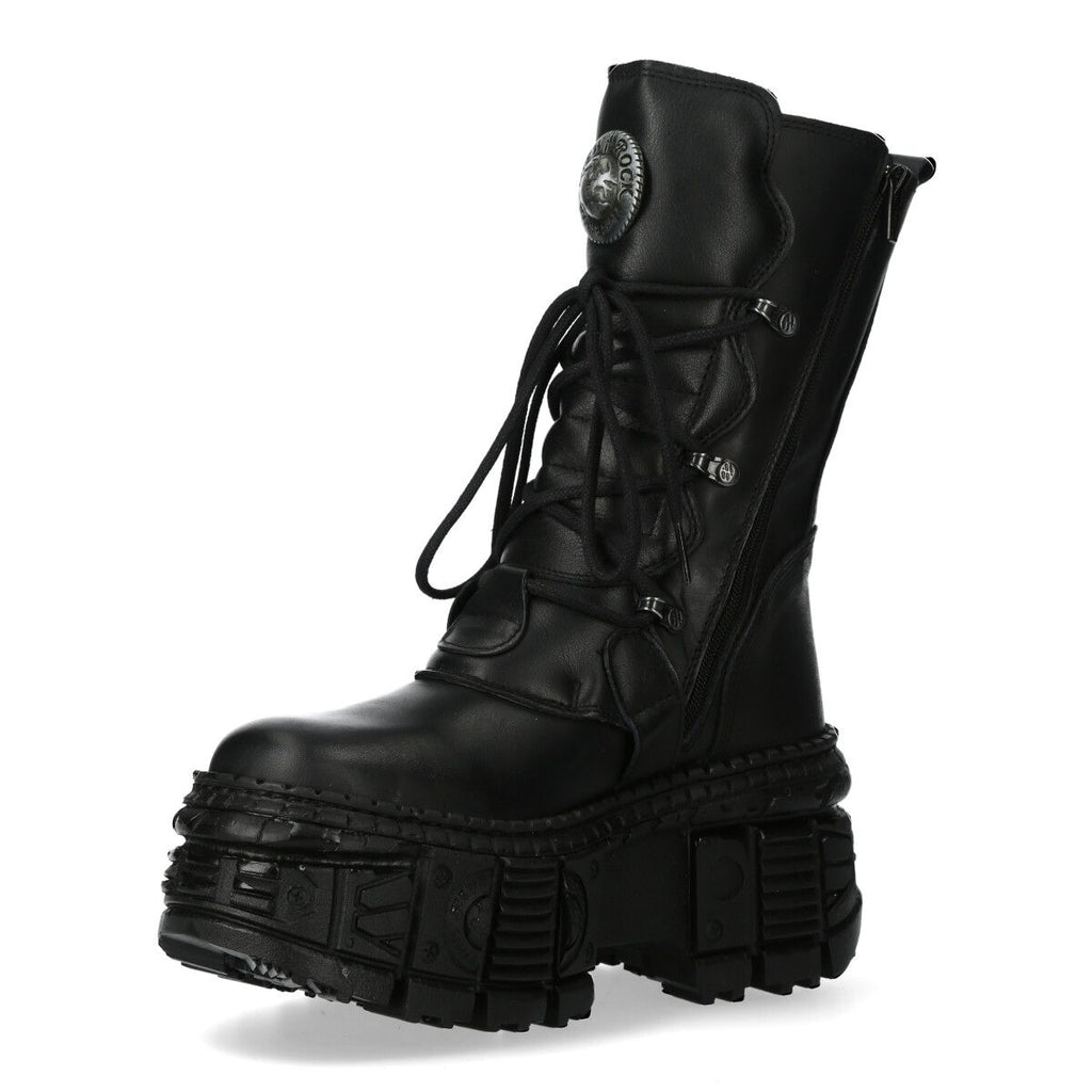 NEW ROCK -  WALL373-S5 Chunky Platform Gothic Boots